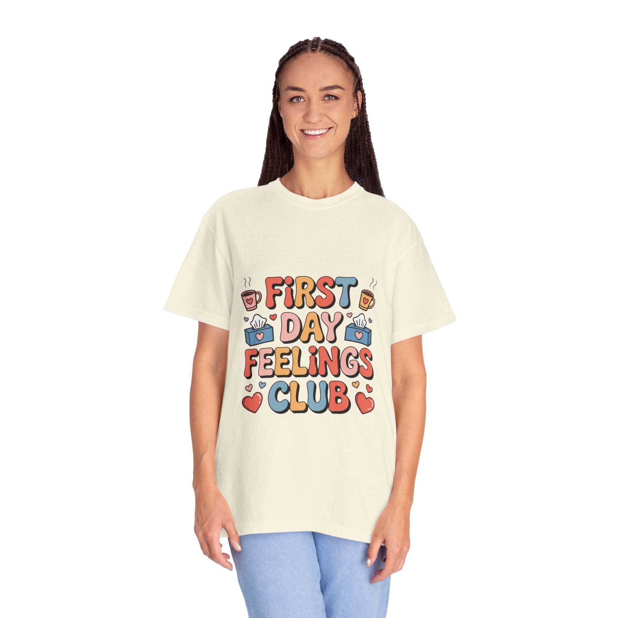 Garment-Dyed T-shirt for Back to School | First Day Feelings Club.