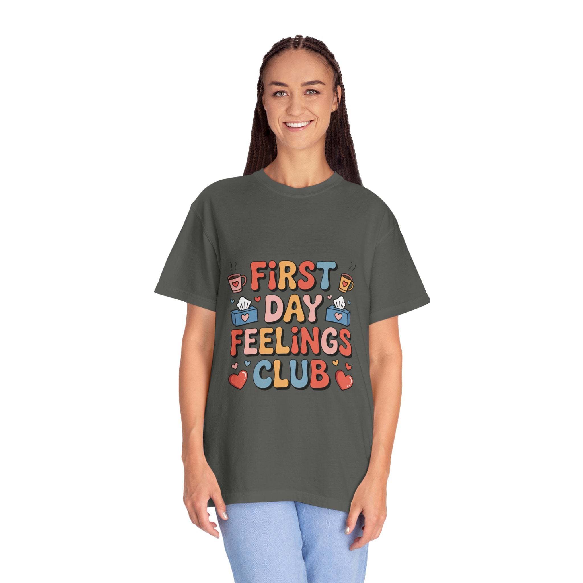 Garment-Dyed T-shirt for Back to School | First Day Feelings Club.
