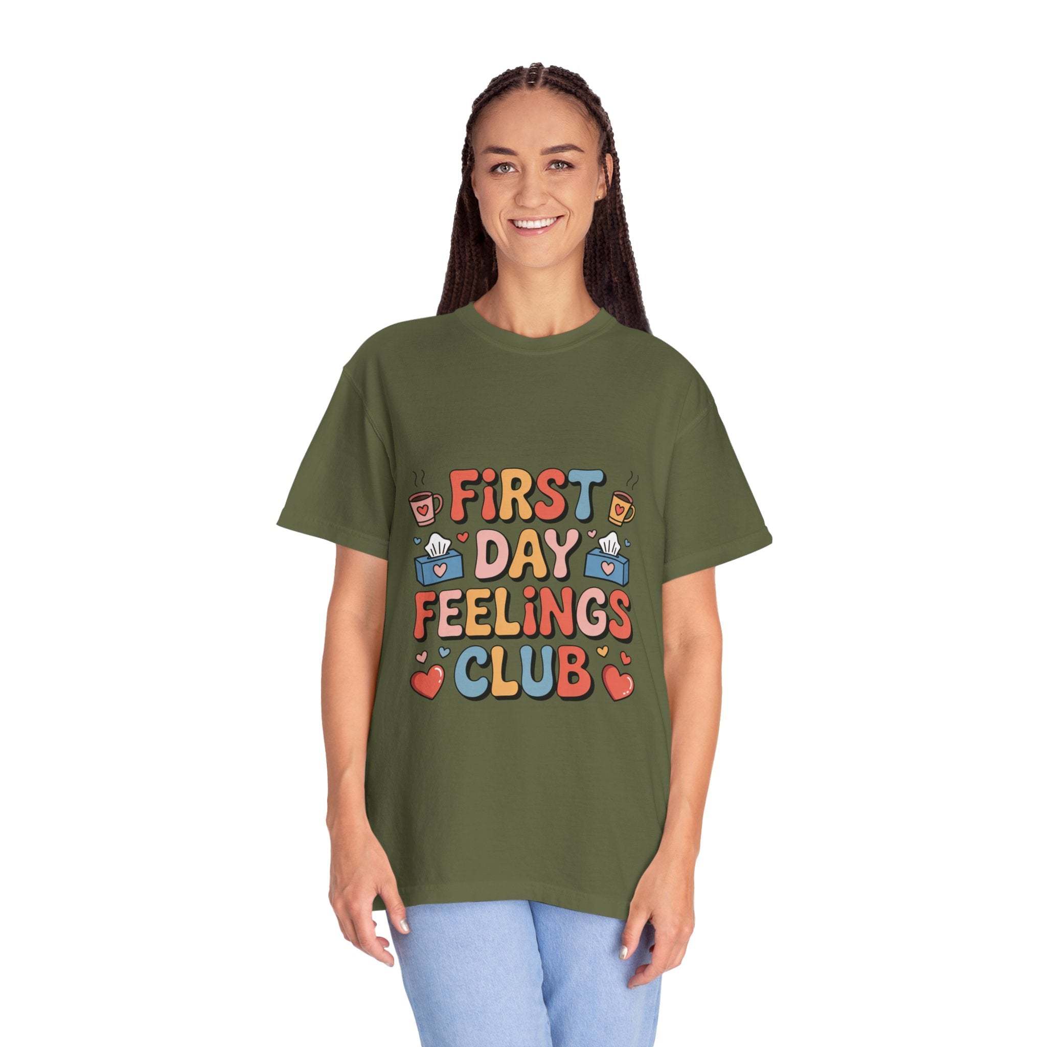 Garment-Dyed T-shirt for Back to School | First Day Feelings Club.