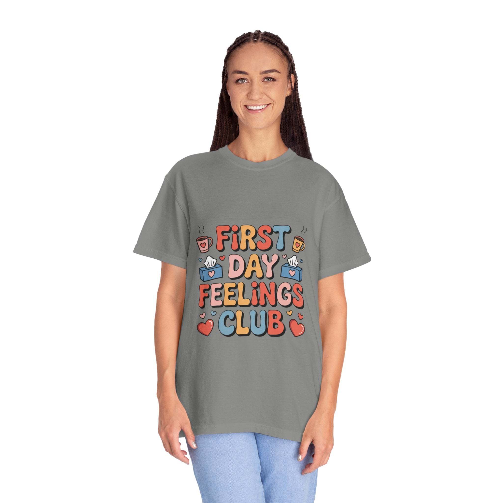 Garment-Dyed T-shirt for Back to School | First Day Feelings Club.
