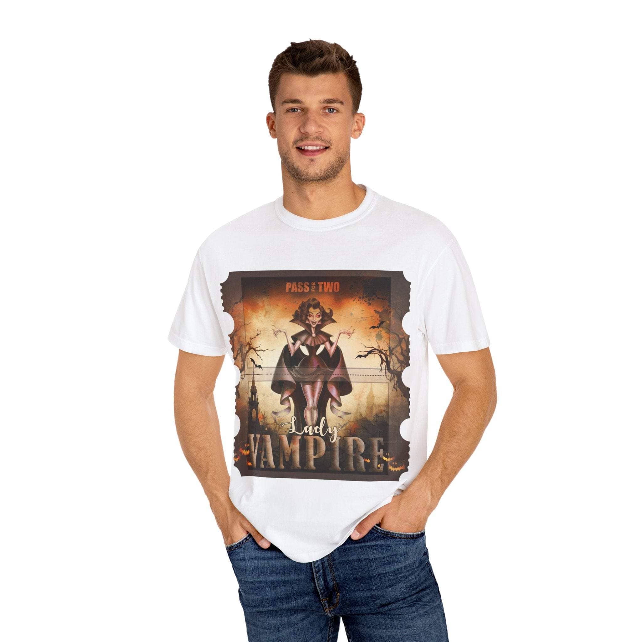 Halloween Lady Vampire T-shirt - TeninoVentures