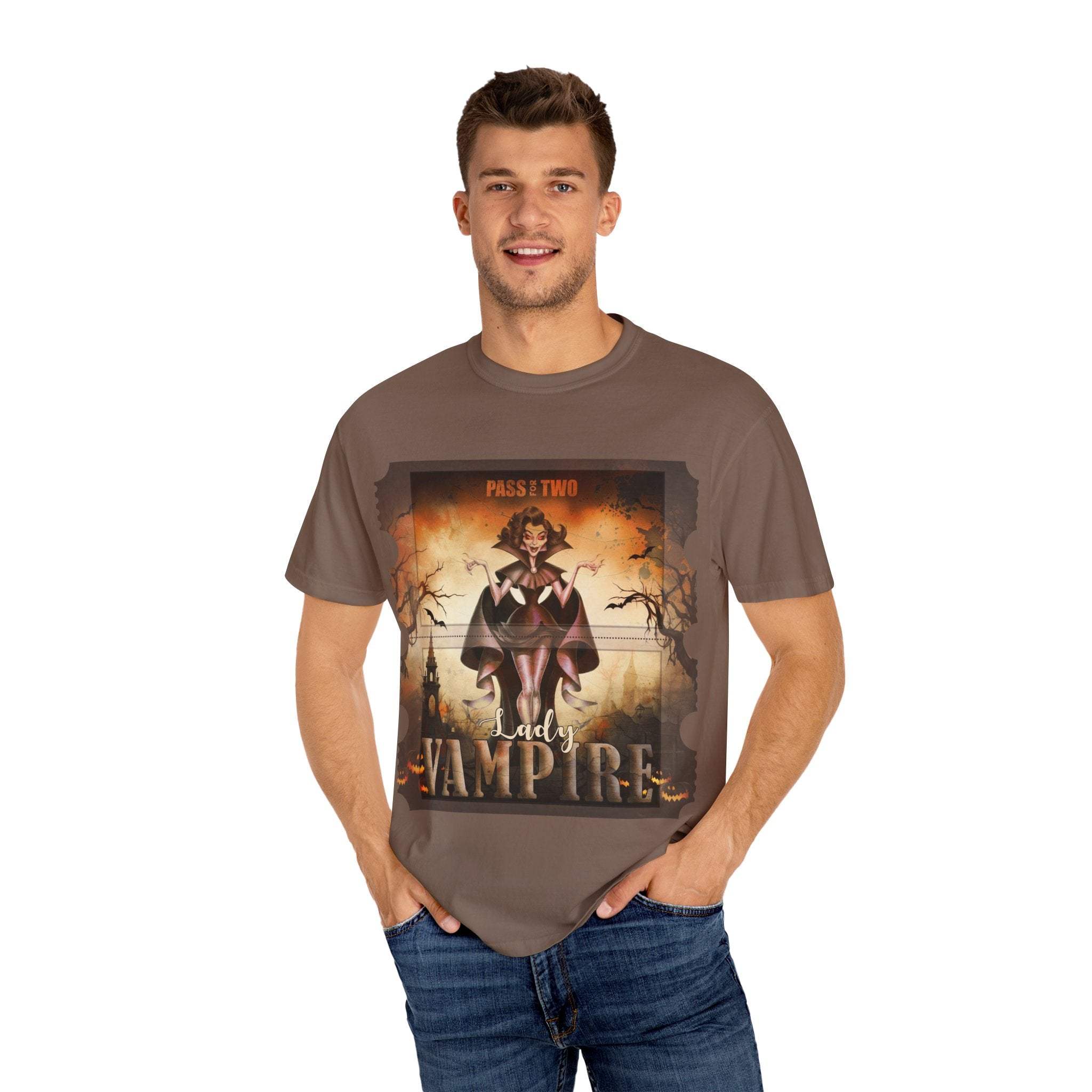 Halloween Lady Vampire T-shirt - TeninoVentures