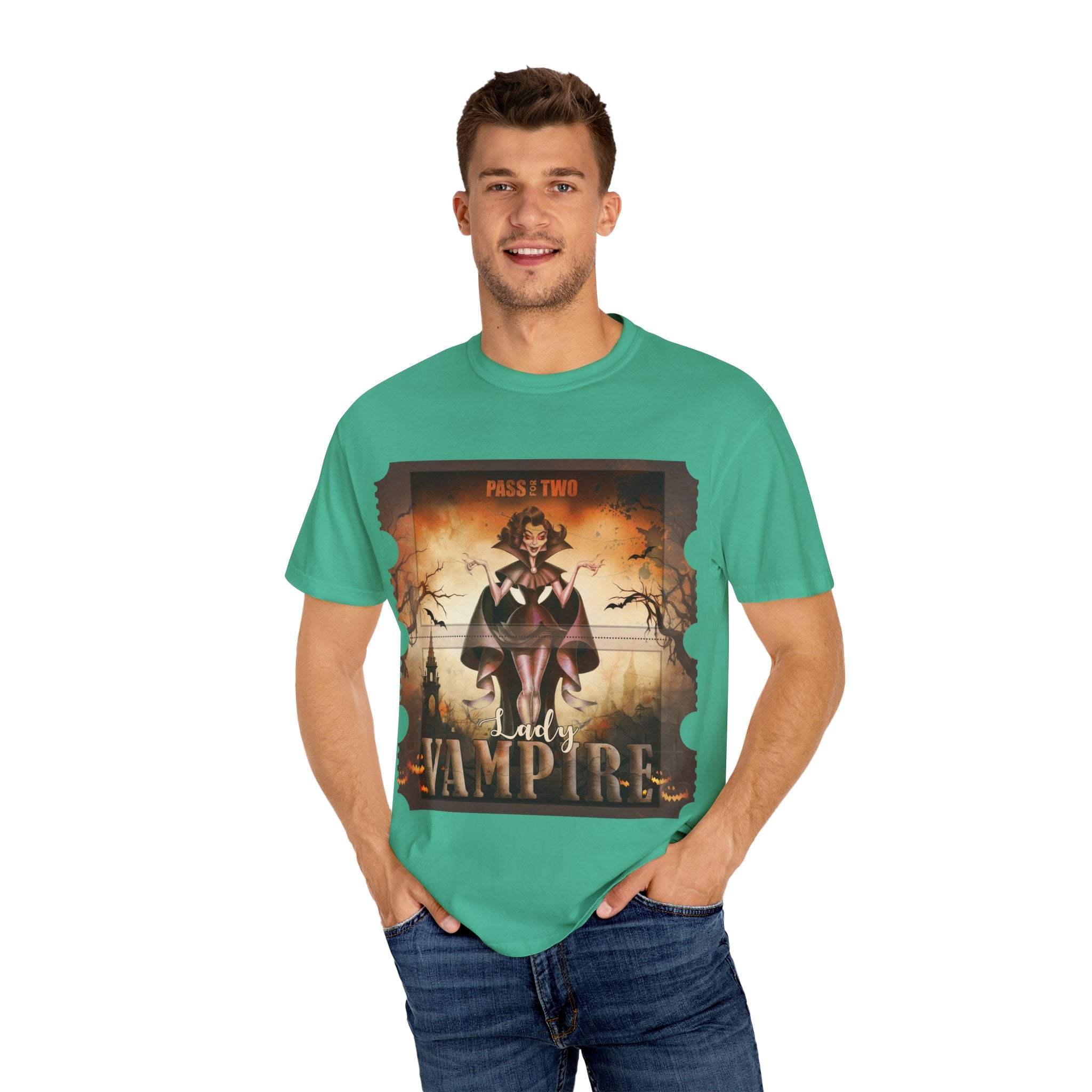 Halloween Lady Vampire T-shirt - TeninoVentures