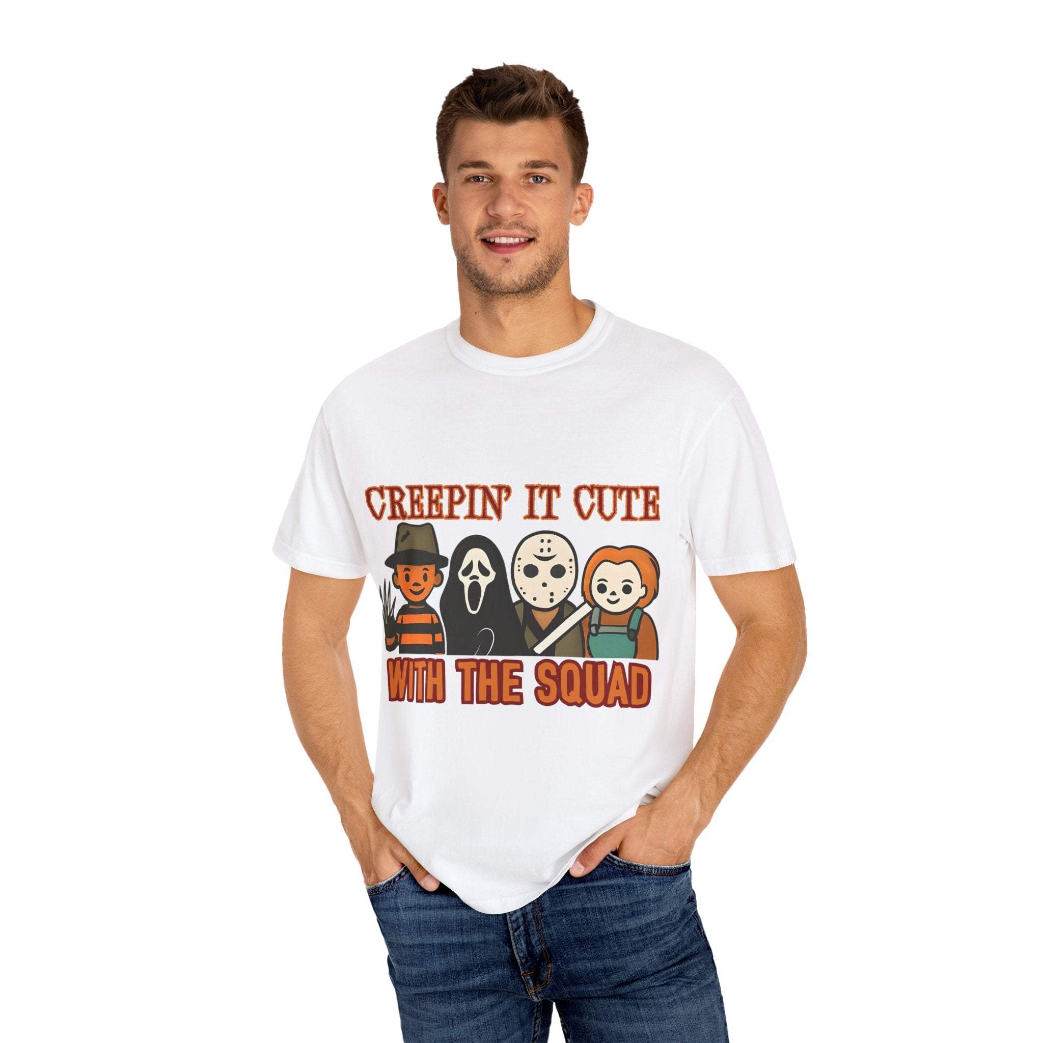 Retro Horror Movie Creepin It Cute Halloween T-shirt - TeninoVentures