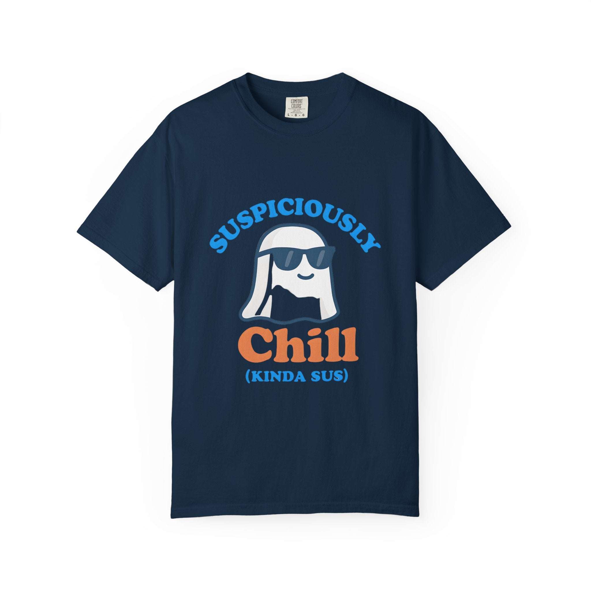 Suspiciously Chill Kinda Sus Ghost T-shirt - TeninoVentures