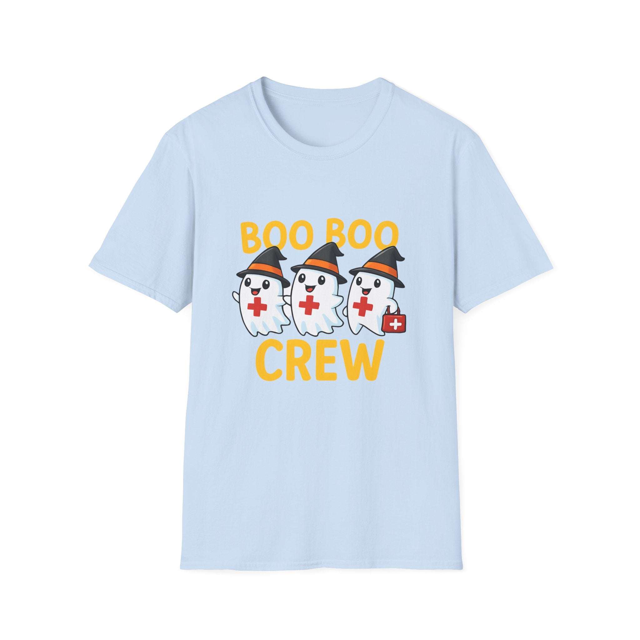 Boo Boo Crew Nurse Halloween T-Shirt - Ring-Spun Cotton Unisex - TeninoVentures