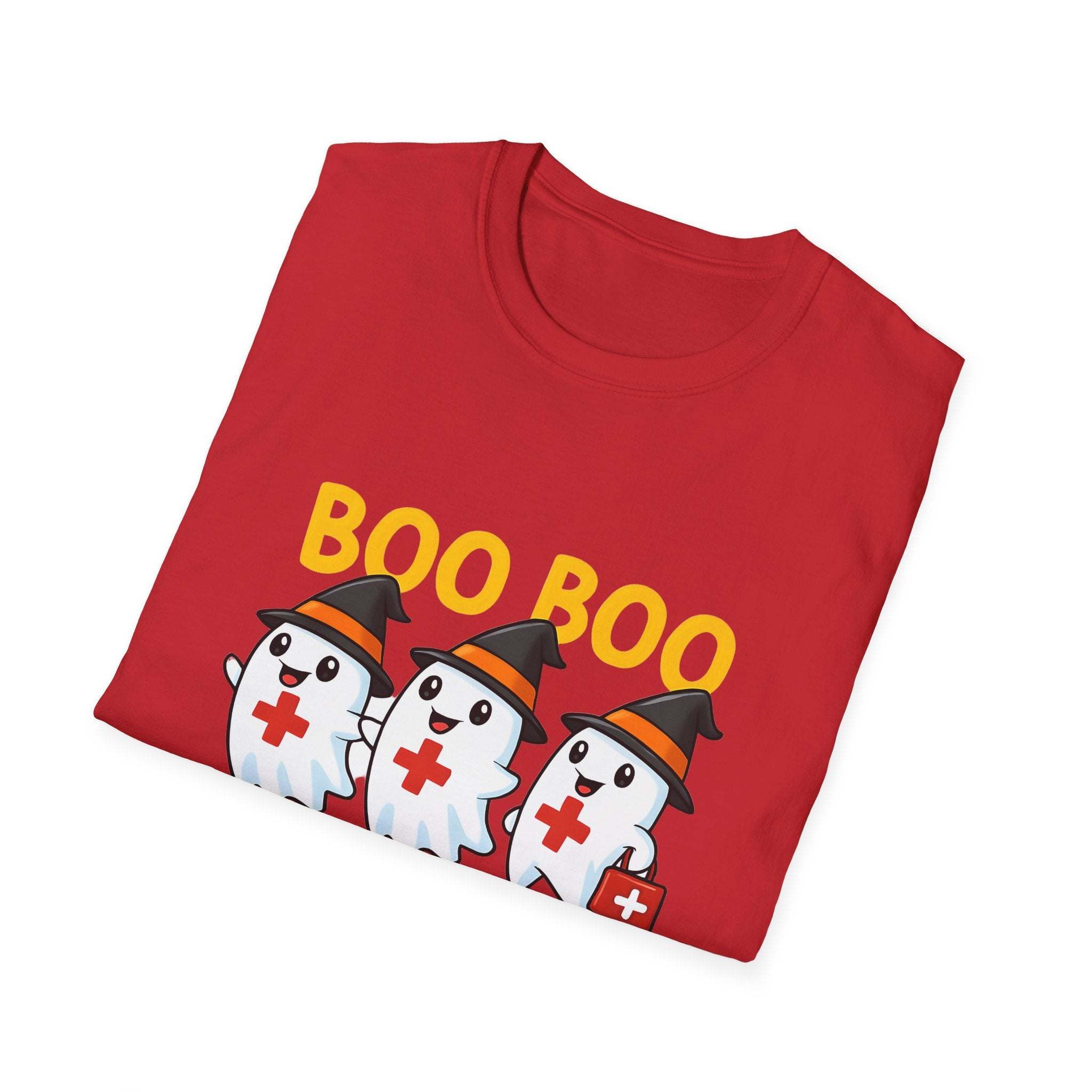 Boo Boo Crew Nurse Halloween T-Shirt - Ring-Spun Cotton Unisex - TeninoVentures