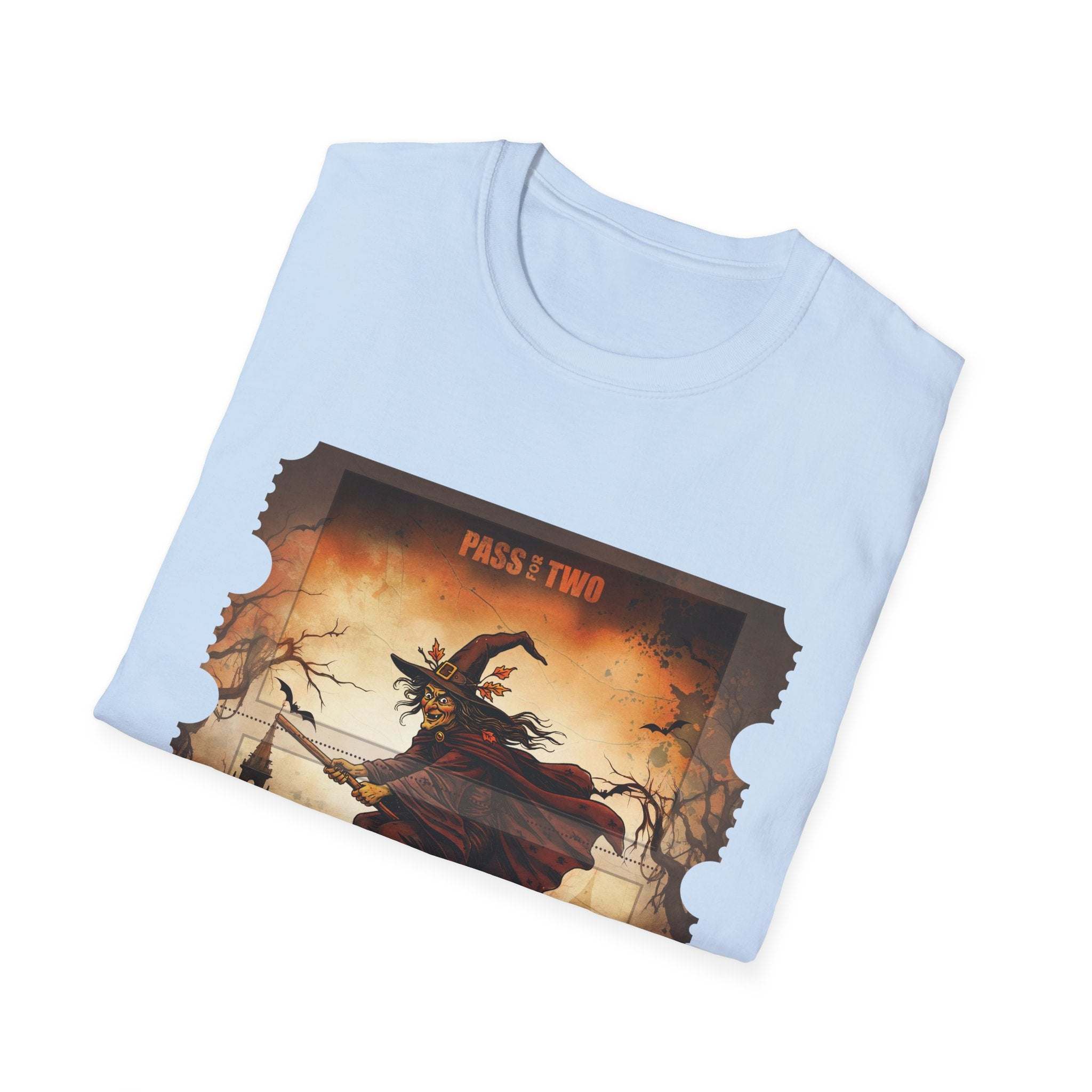 Retro Dark Witch Movie Ticket Halloween T-Shirt - TeninoVentures