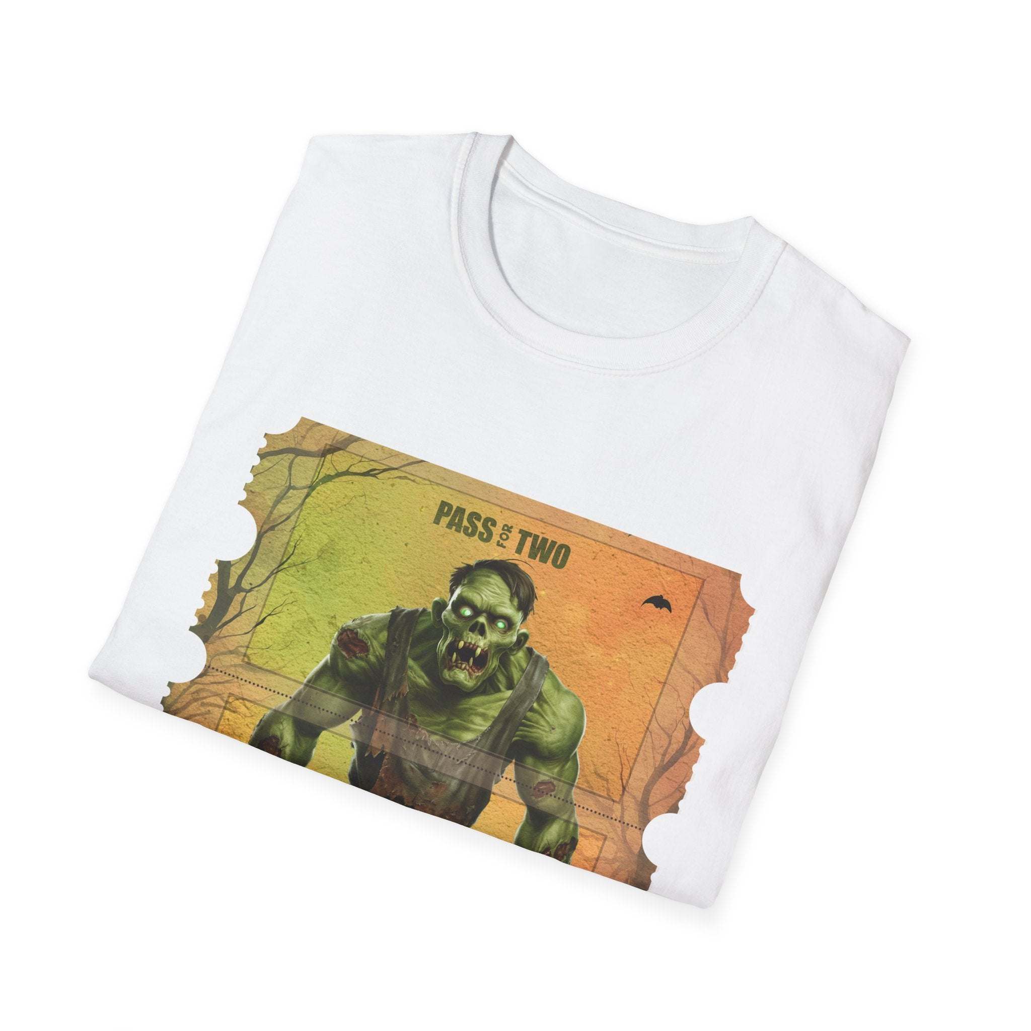 Vintage Giant Zombie Halloween Movie Ticket Unisex T-Shirt - TeninoVentures