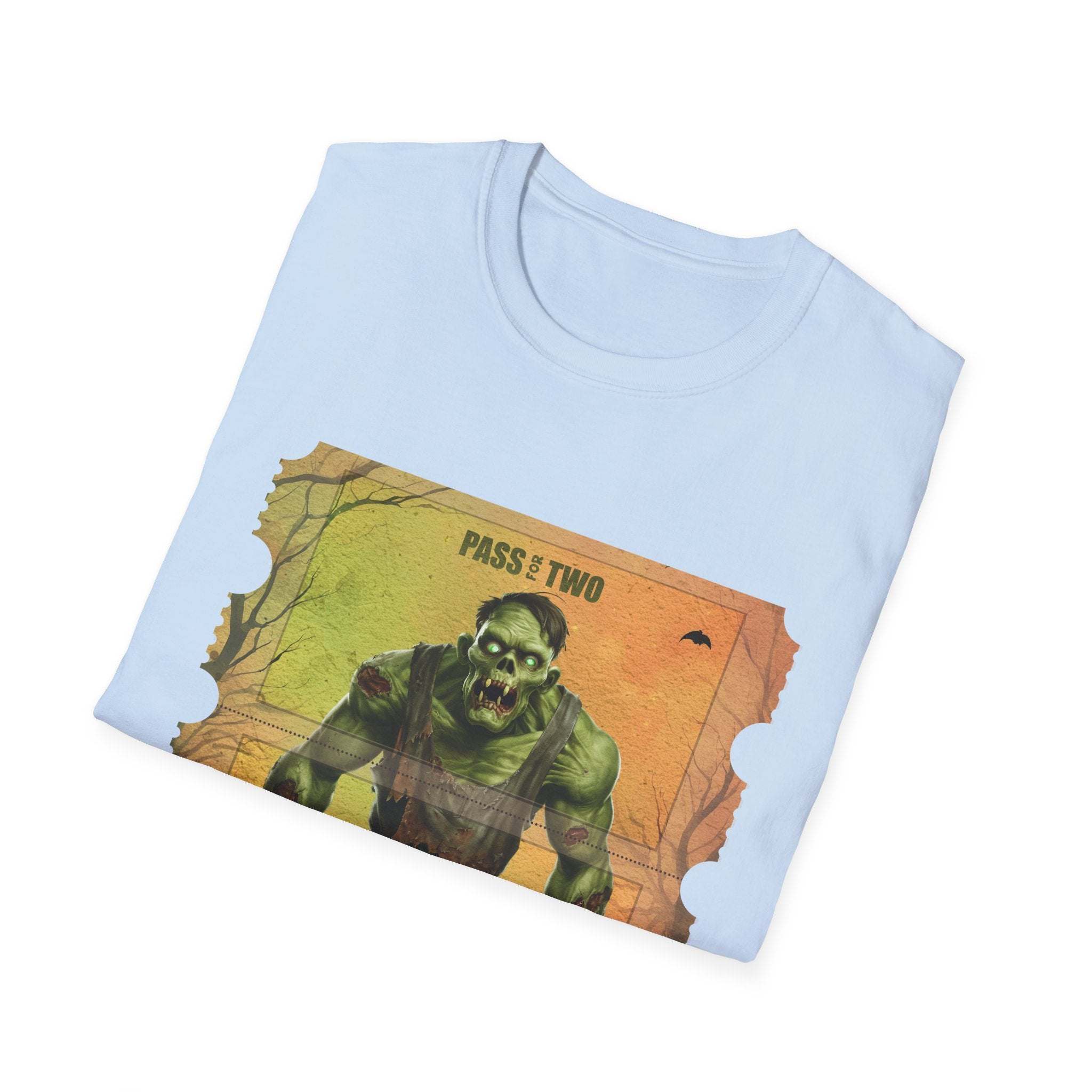 Vintage Giant Zombie Halloween Movie Ticket Unisex T-Shirt - TeninoVentures