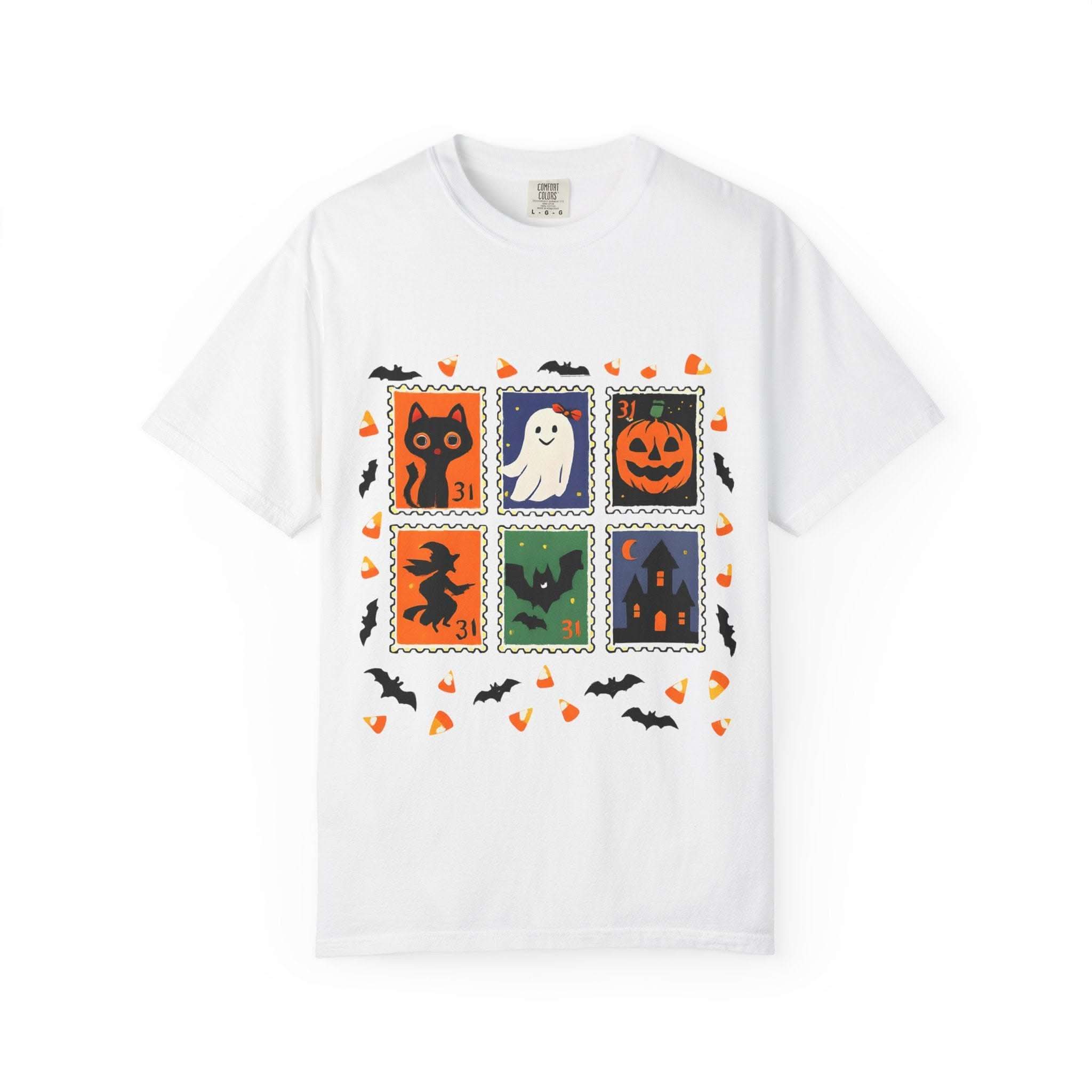 Retro Halloween Stamp T-shirt - TeninoVentures