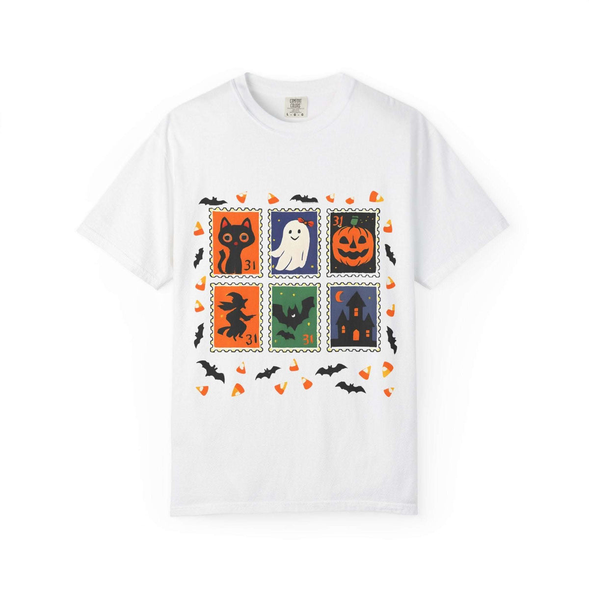 Retro Halloween Stamp T-shirt - TeninoVentures