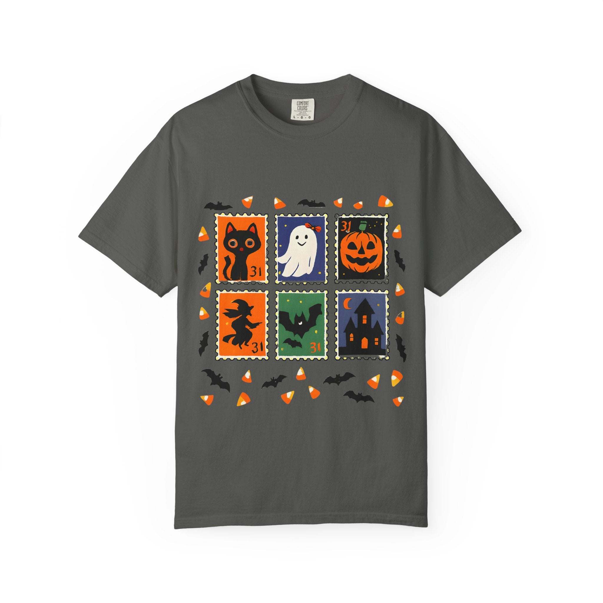 Retro Halloween Stamp T-shirt - TeninoVentures