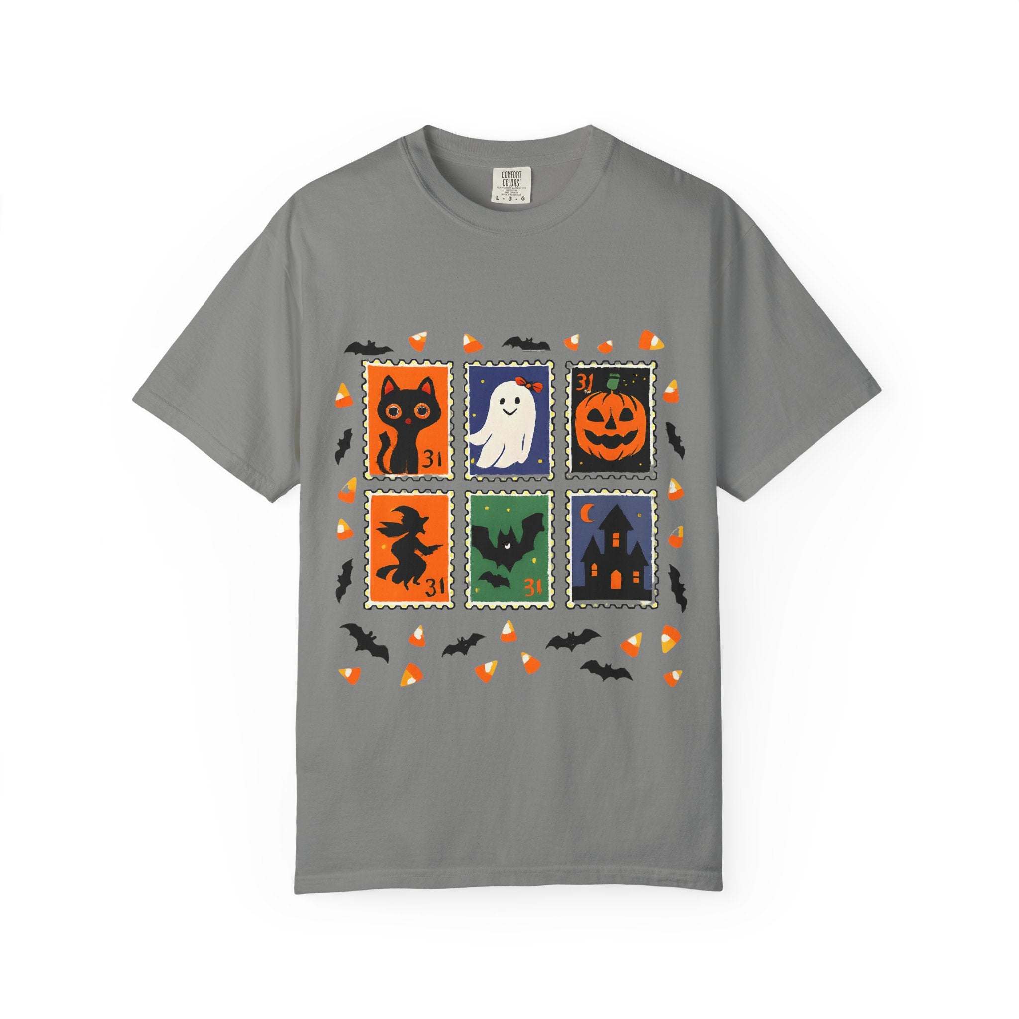 Retro Halloween Stamp T-shirt - TeninoVentures