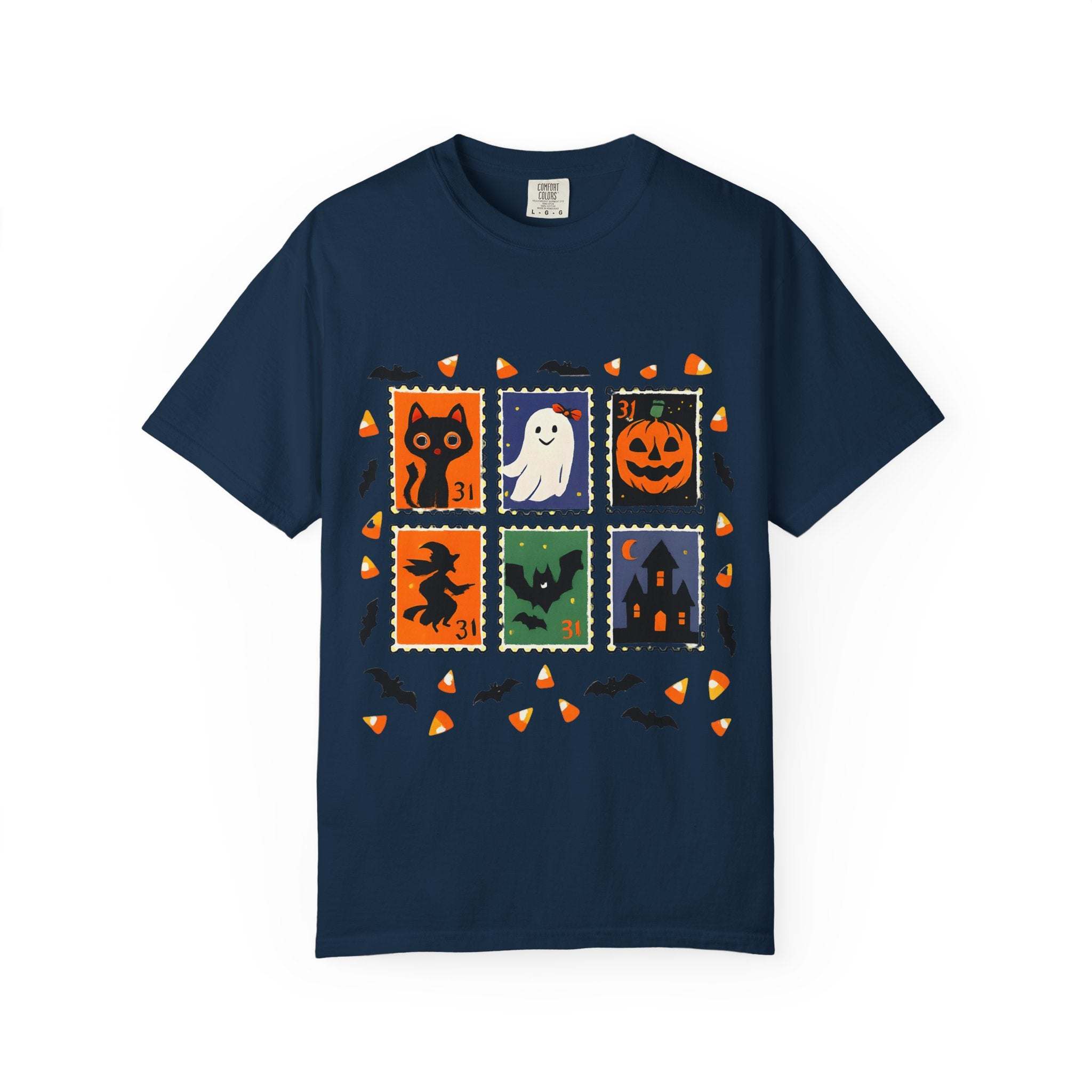 Retro Halloween Stamp T-shirt - TeninoVentures