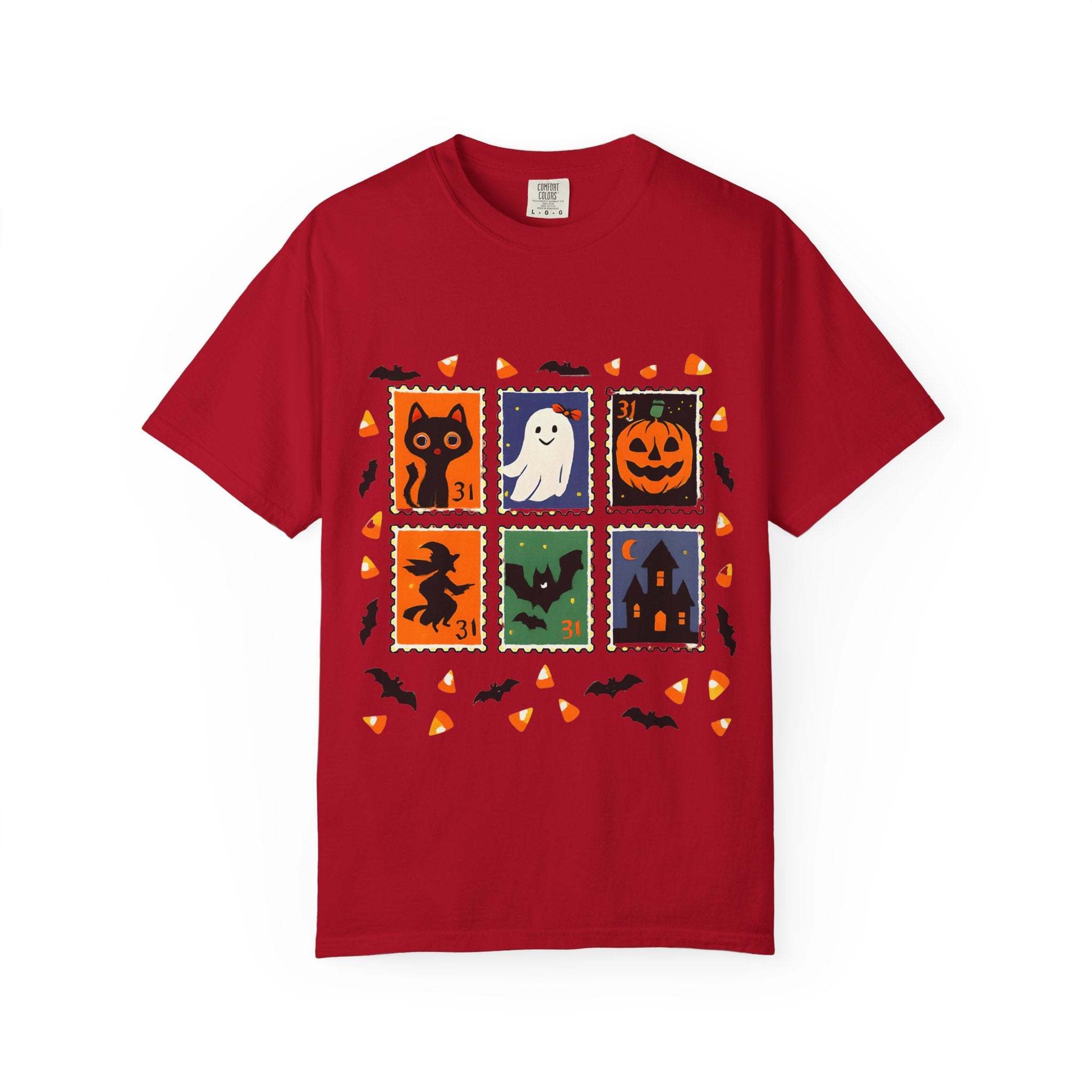 Retro Halloween Stamp T-shirt - TeninoVentures