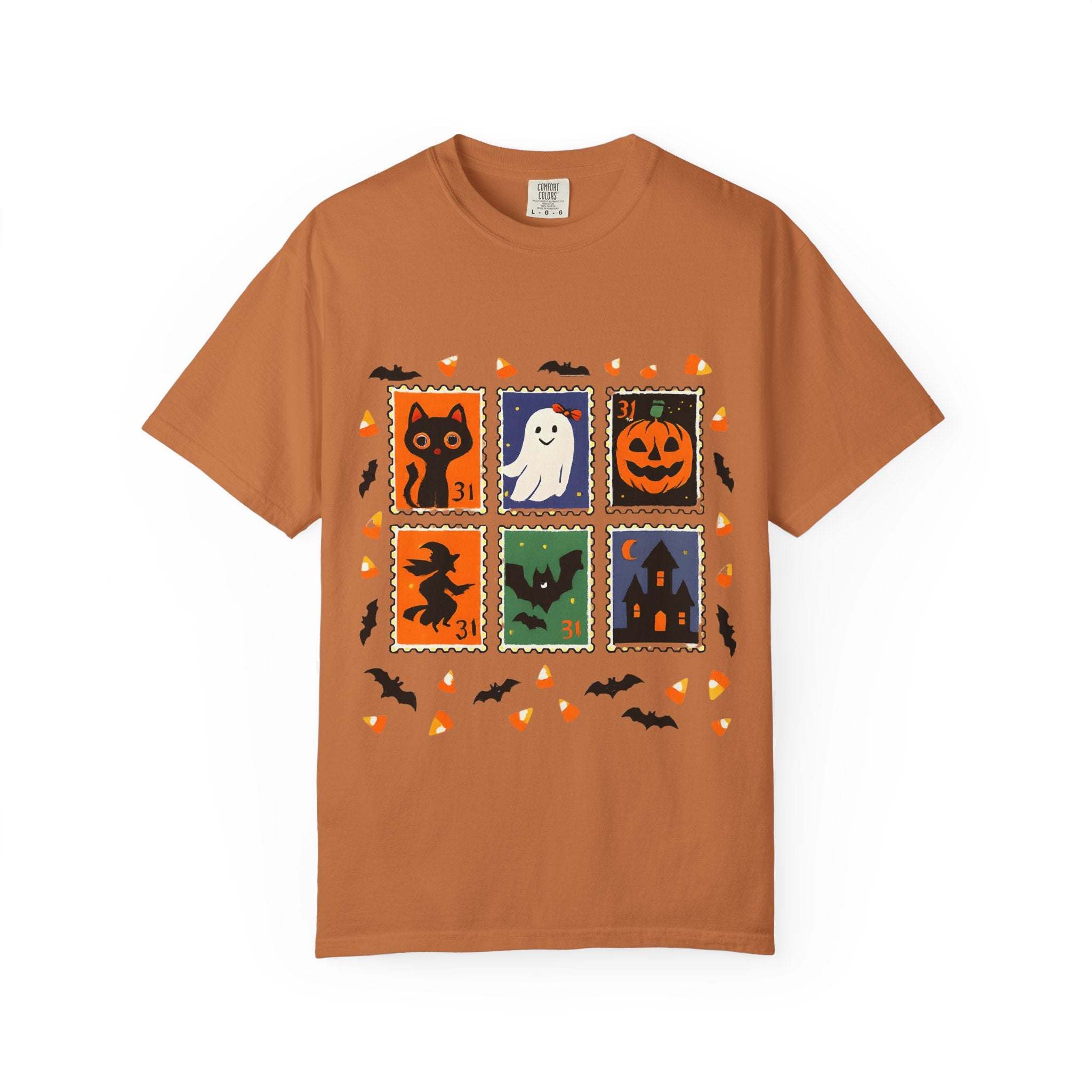 Retro Halloween Stamp T-shirt - TeninoVentures