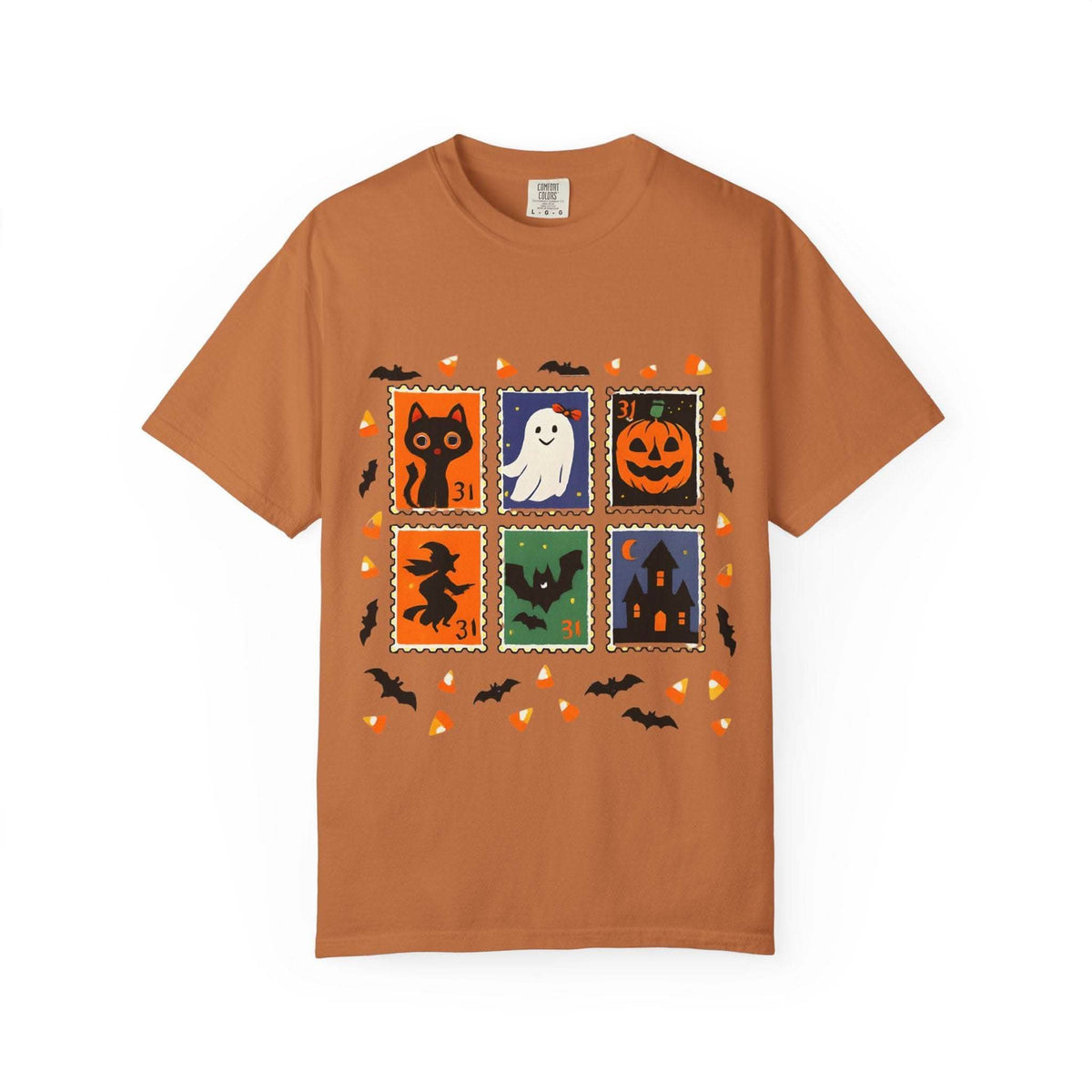 Retro Halloween Stamp T-shirt - TeninoVentures