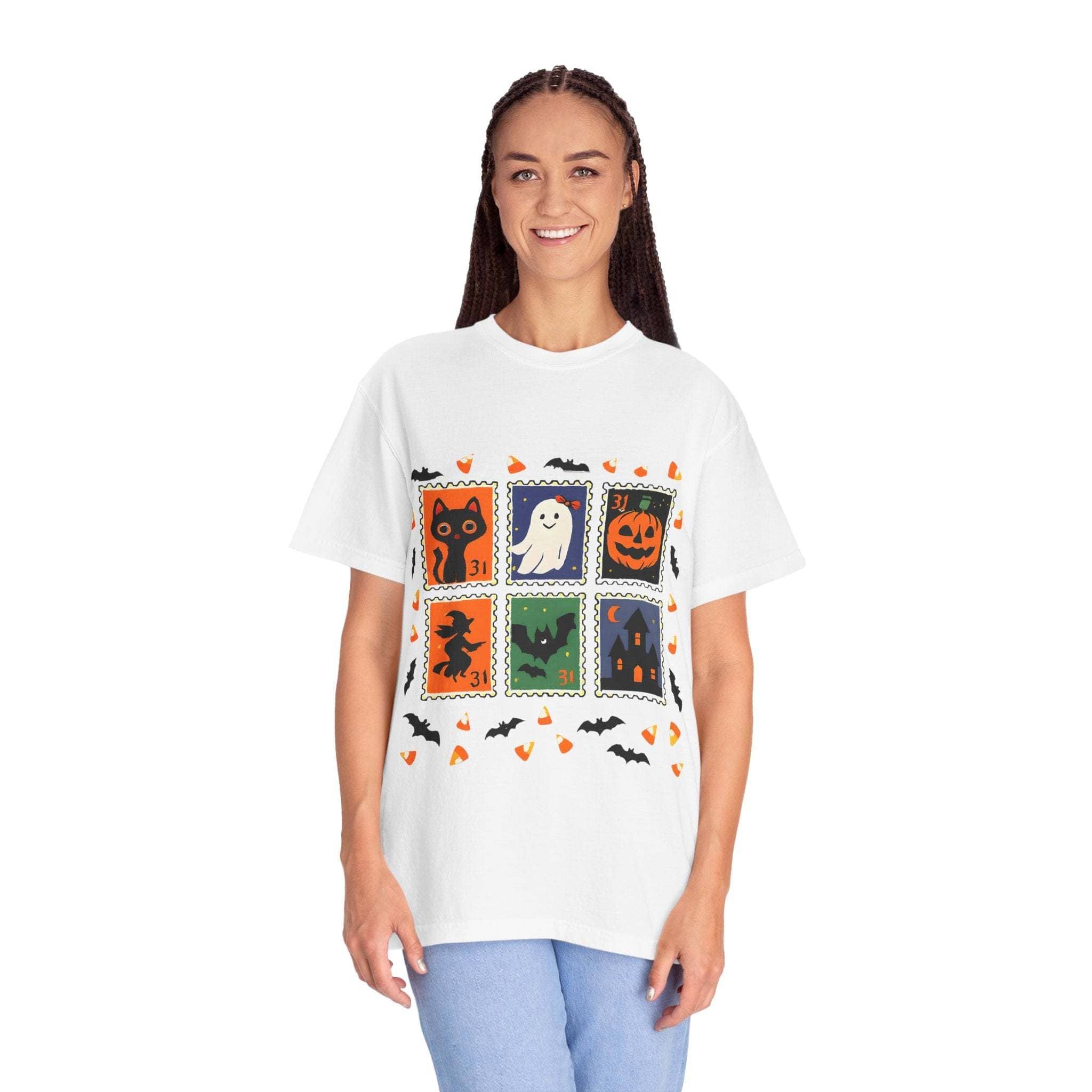 Retro Halloween Stamp T-shirt - TeninoVentures