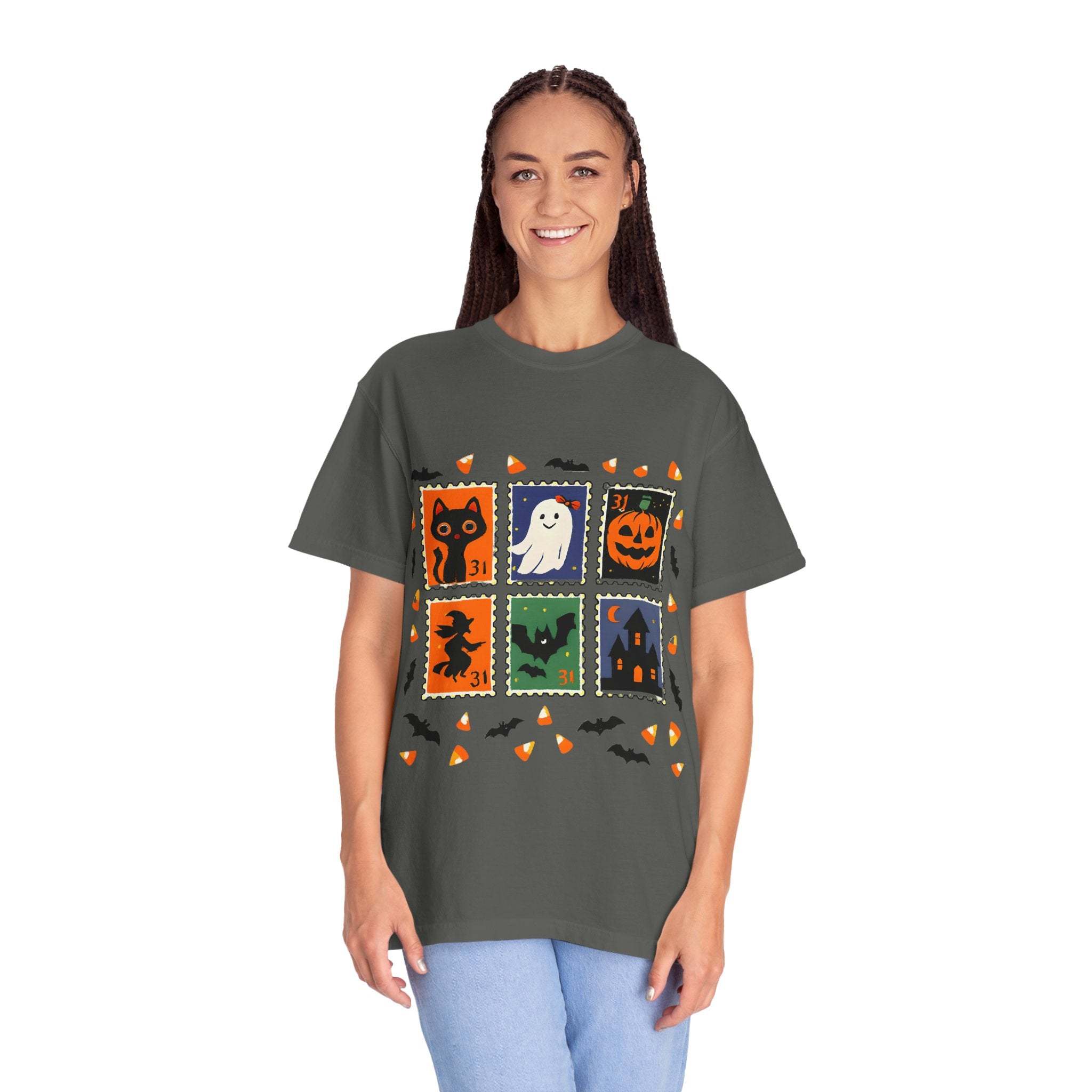 Retro Halloween Stamp T-shirt - TeninoVentures