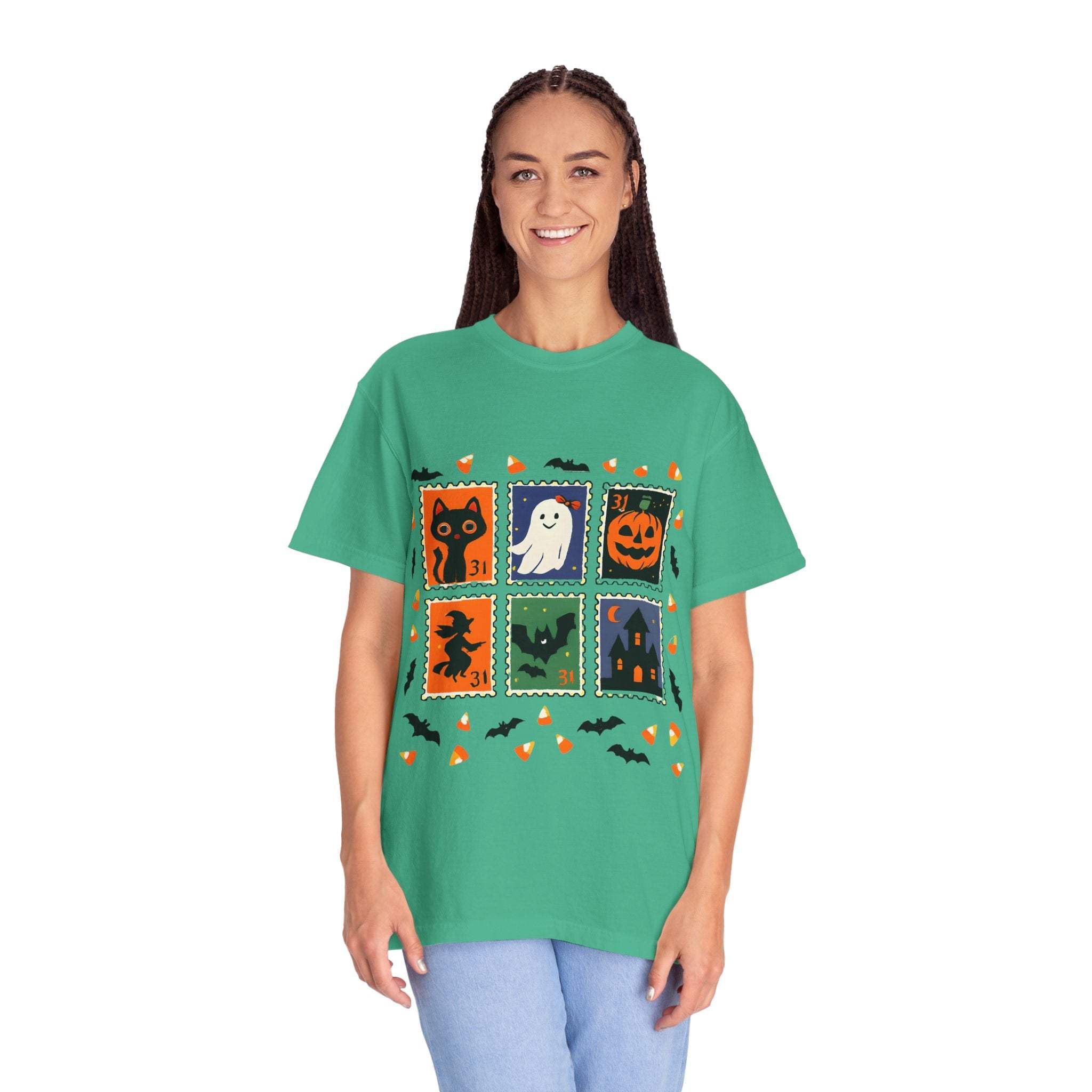 Retro Halloween Stamp T-shirt - TeninoVentures