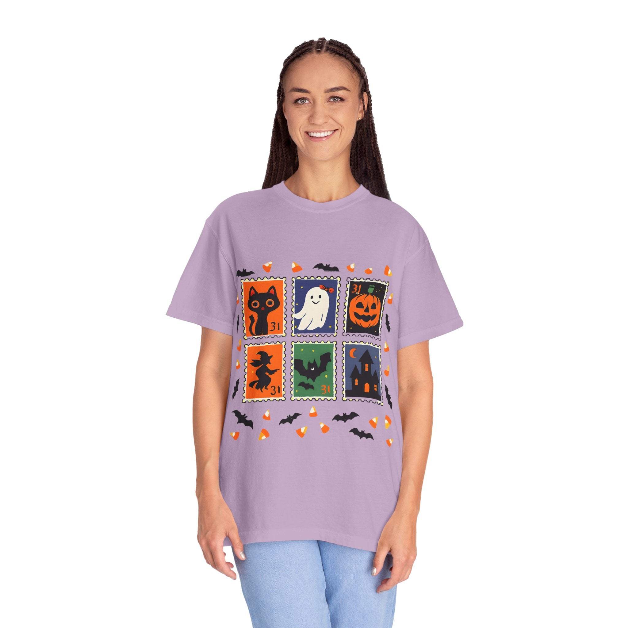 Retro Halloween Stamp T-shirt - TeninoVentures