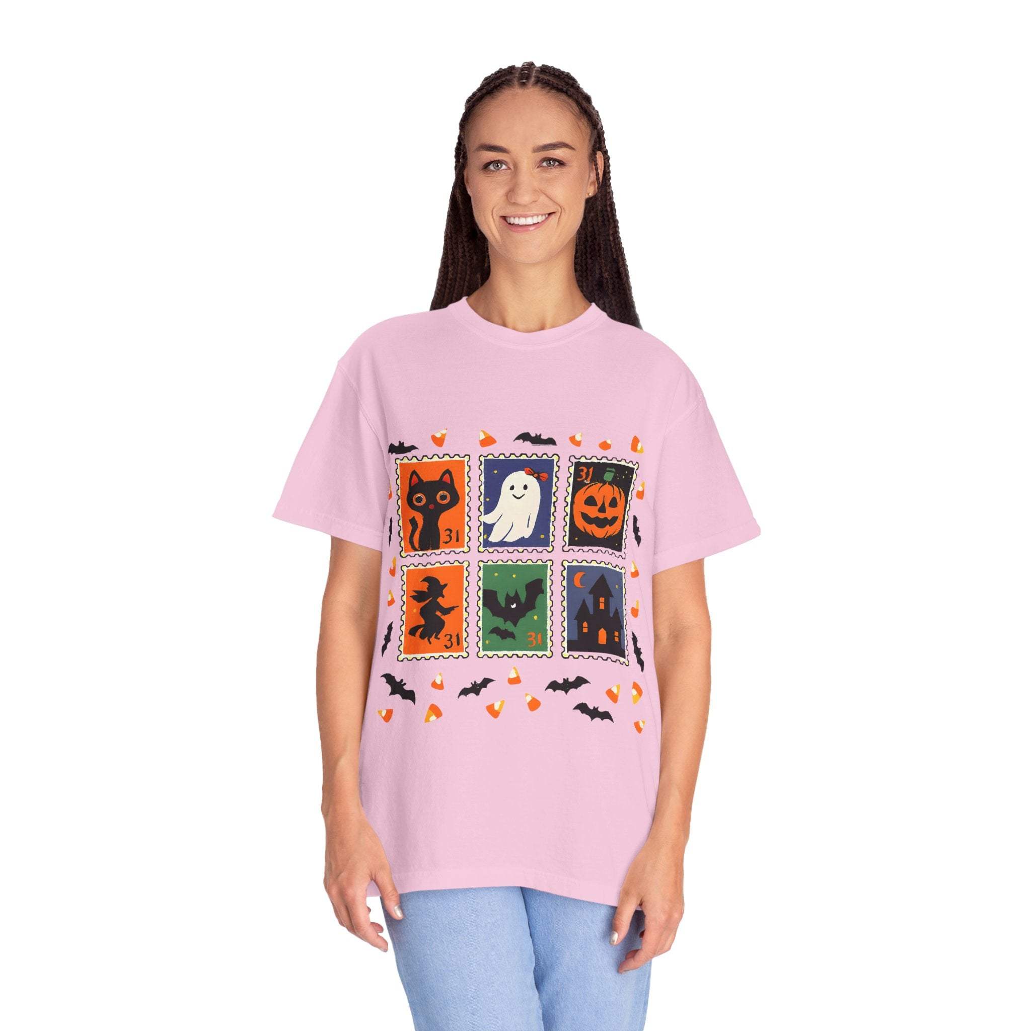 Retro Halloween Stamp T-shirt - TeninoVentures
