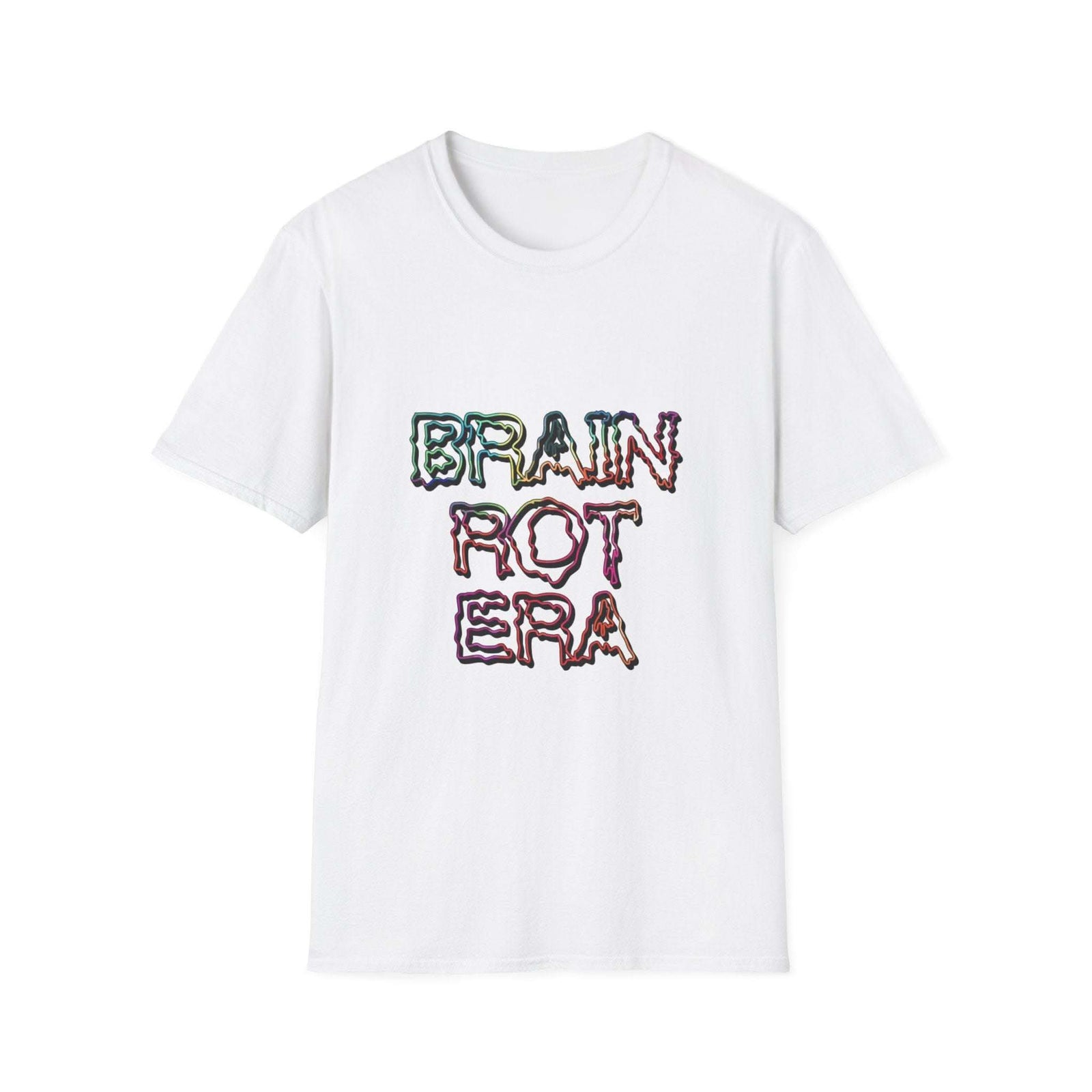 Vintage Brain Rot Era T-Shirt with meme-inspired design and vintage internet culture theme
