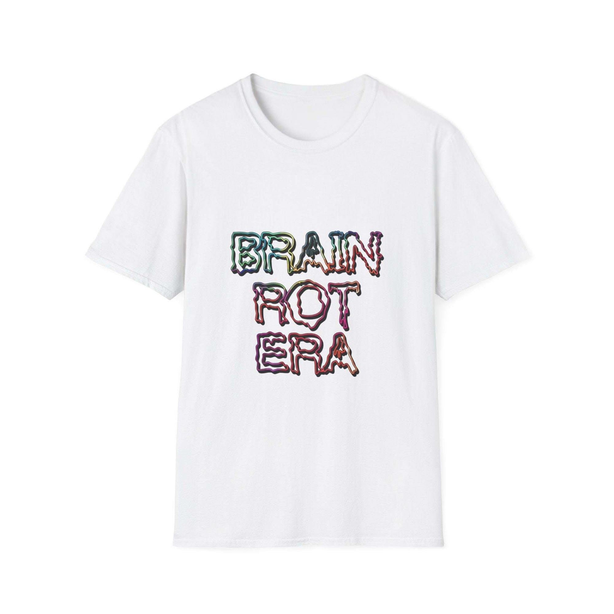 Vintage Brain Rot Era T-Shirt with meme-inspired design and vintage internet culture theme