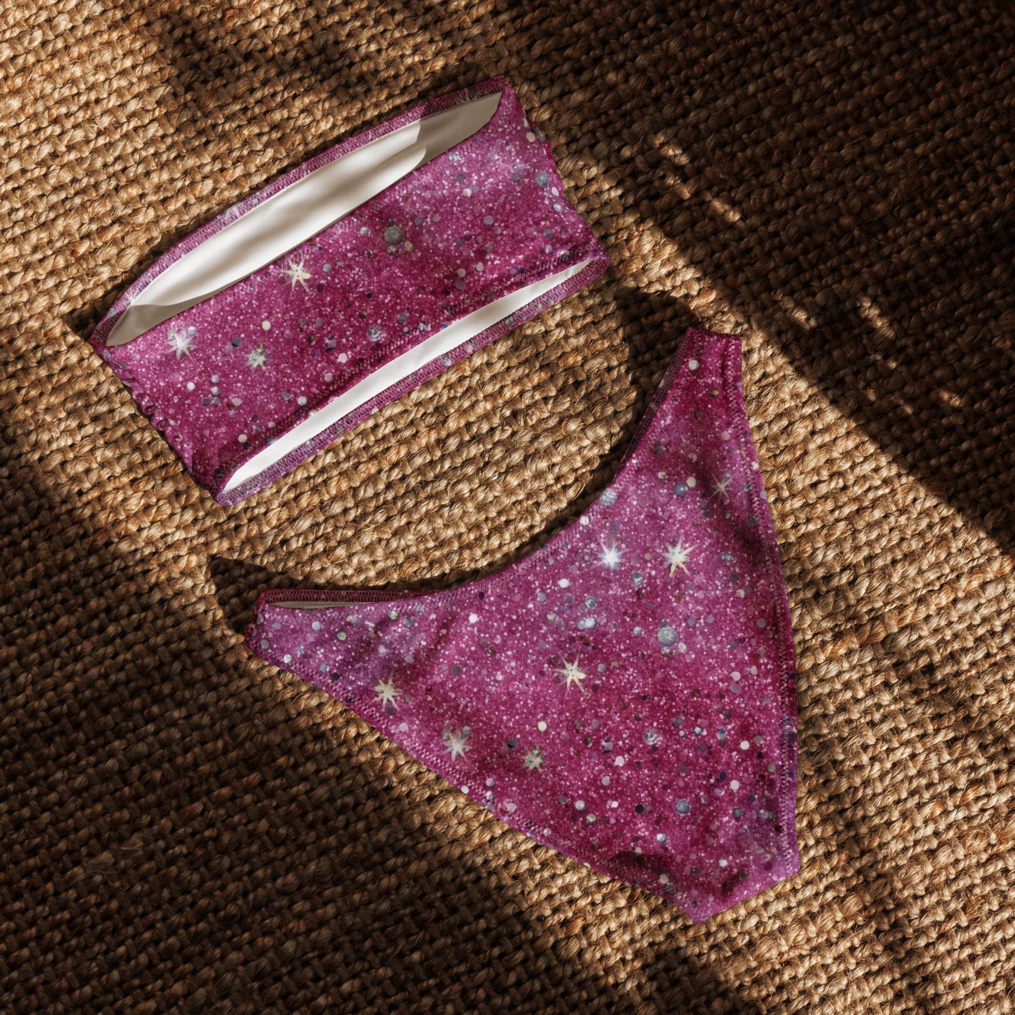 Hot pink bandeau bikini - Soft, comfy, Stretchy & Flattering Swimwear