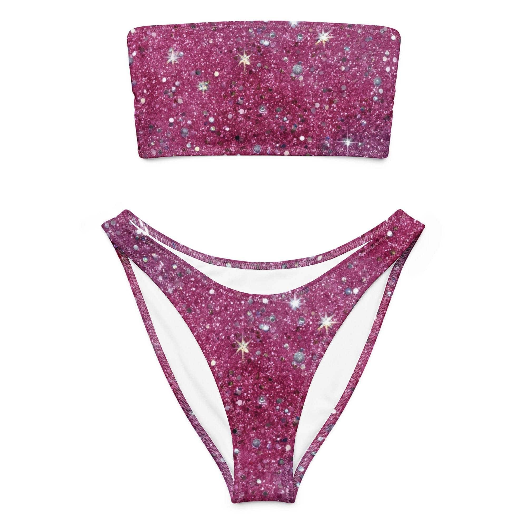 Hot pink bandeau bikini - Soft, comfy, Stretchy & Flattering Swimwear