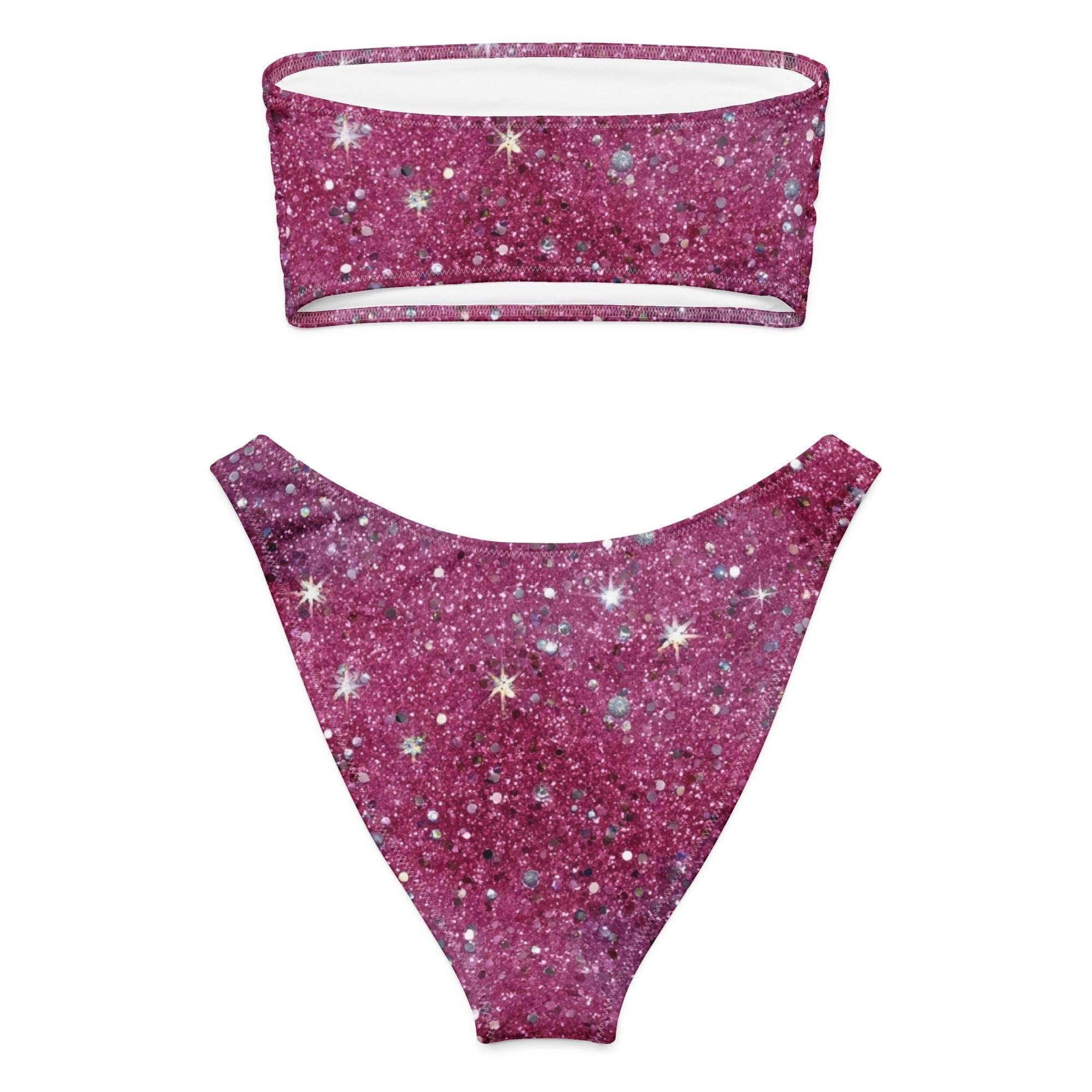 Hot pink bandeau bikini - Soft, comfy, Stretchy & Flattering Swimwear