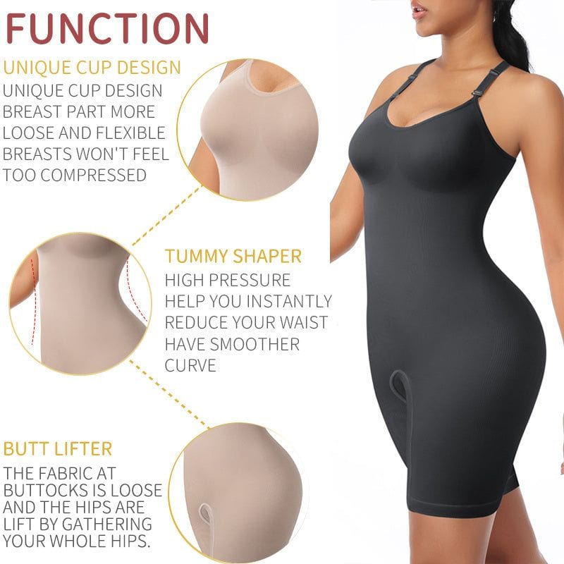 Women Shapewear Bodysuit Full Body Shaper Tummy Control Slim