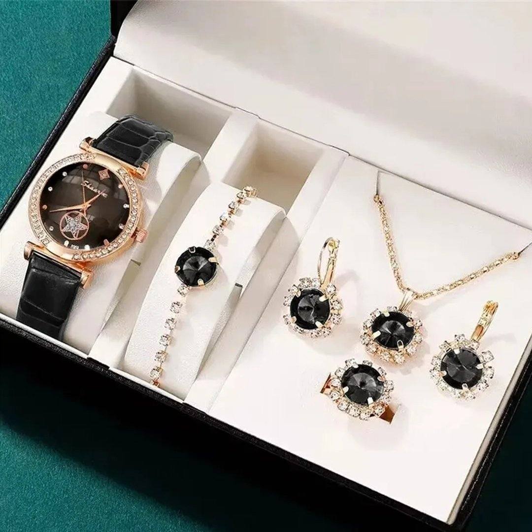 Fashion Watch Gift - Stylish Quartz Watch with Necklace & Bracelet