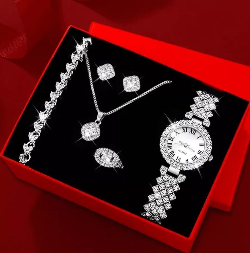Fashion Watch Gift - Stylish Quartz Watch with Necklace & Bracelet