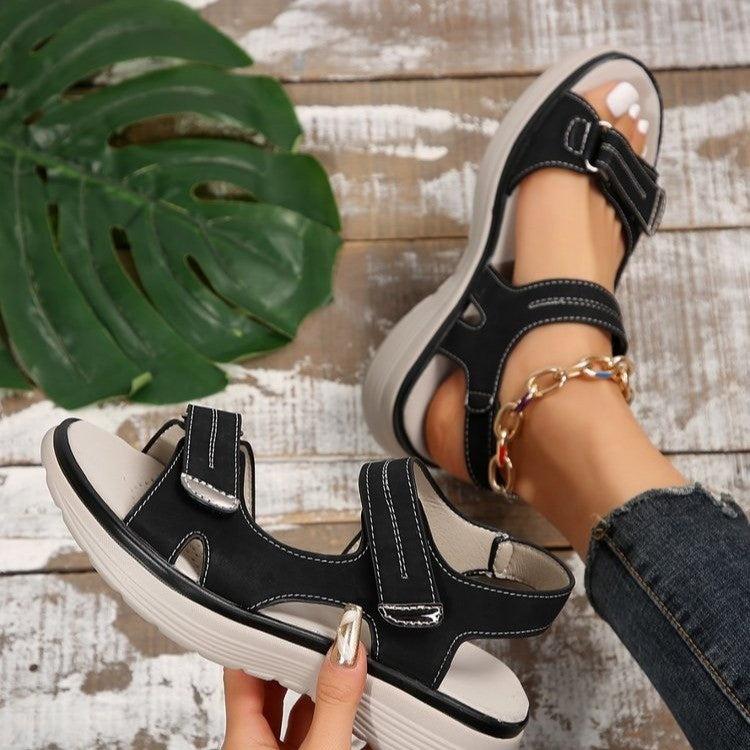 Casual Velcro-design Sandals Lightweight Summer Sports Sandals Women