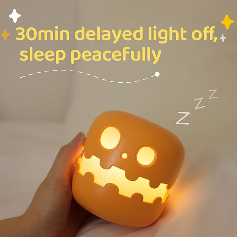 Pumpkin Lamp Bedside - Cute Halloween Night Light Decoration