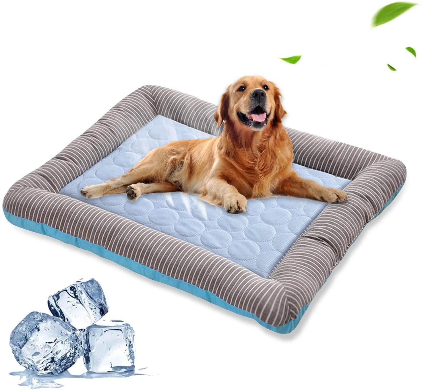Pet Cooling Pad Bed - Soft Ice Silk Mat for Dogs & Cats