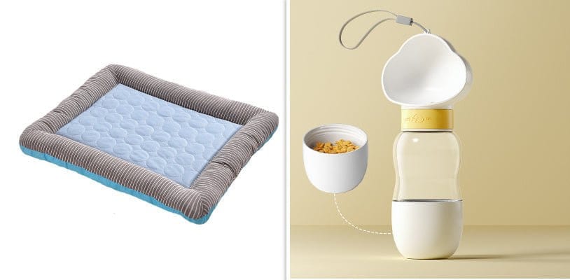 Pet Cooling Pad Bed - Soft Ice Silk Mat for Dogs & Cats