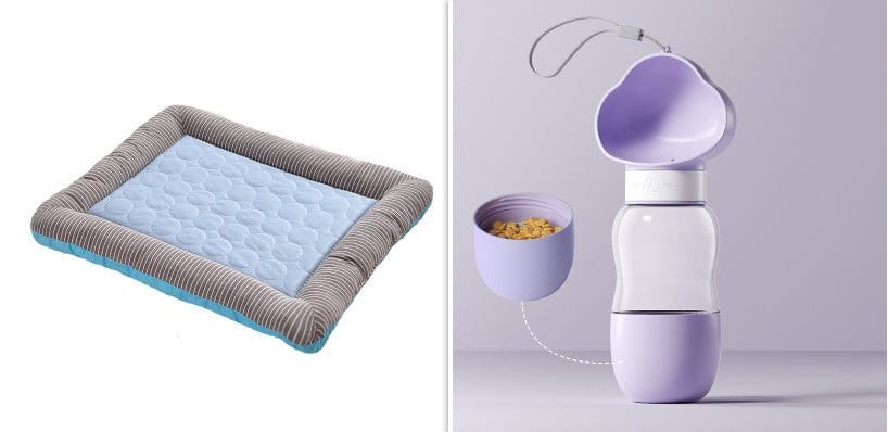 Pet Cooling Pad Bed - Soft Ice Silk Mat for Dogs & Cats