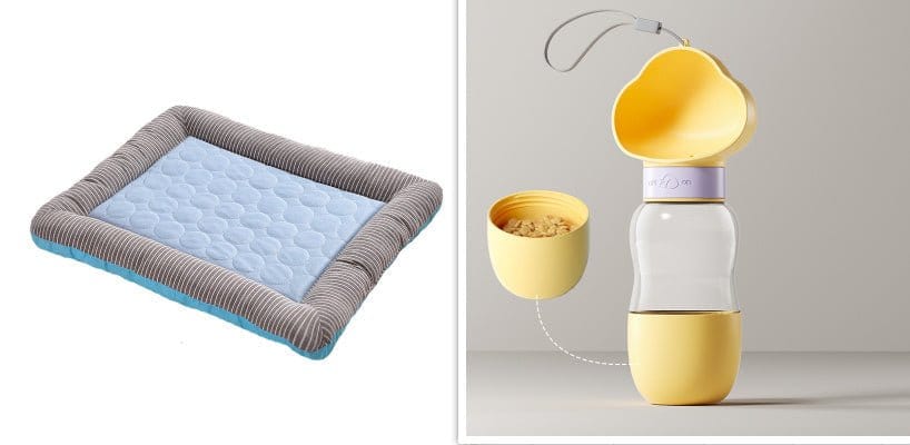 Pet Cooling Pad Bed - Soft Ice Silk Mat for Dogs & Cats