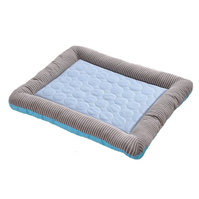 Pet Cooling Pad Bed - Soft Ice Silk Mat for Dogs & Cats