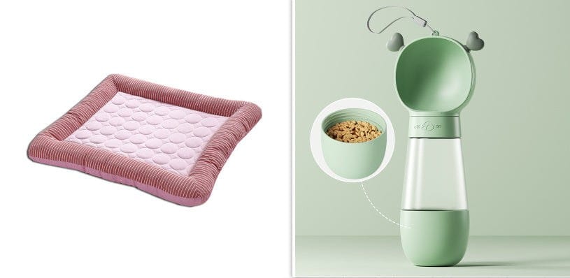 Pet Cooling Pad Bed - Soft Ice Silk Mat for Dogs & Cats