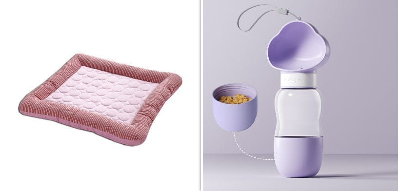 Pet Cooling Pad Bed - Soft Ice Silk Mat for Dogs & Cats