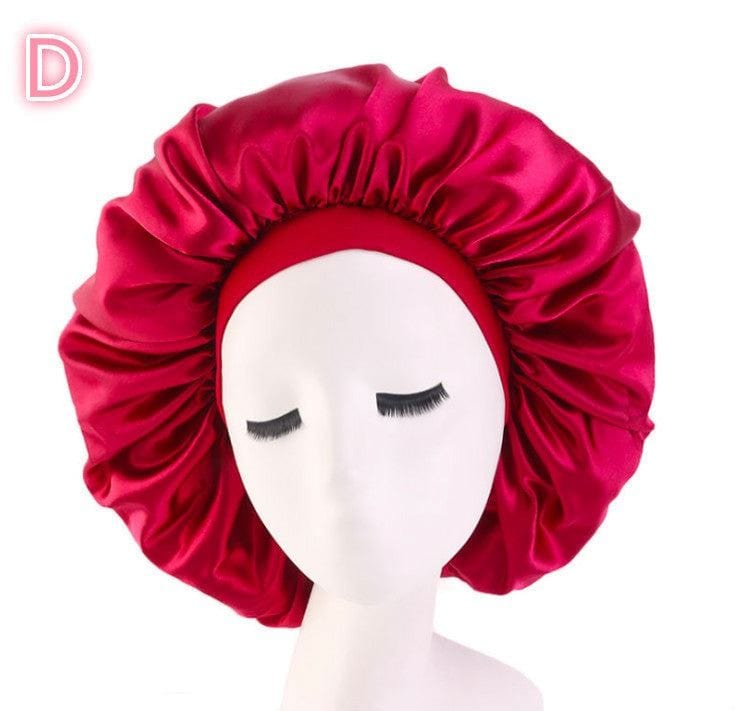 Beauty print Satin silk Bonnet Sleep Night Cap for All Seasons