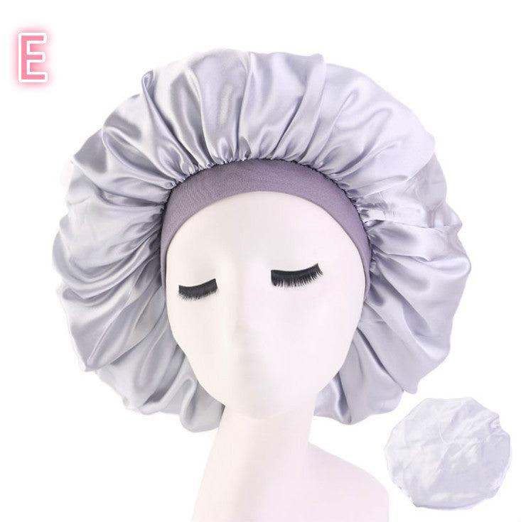 Beauty print Satin silk Bonnet Sleep Night Cap for All Seasons