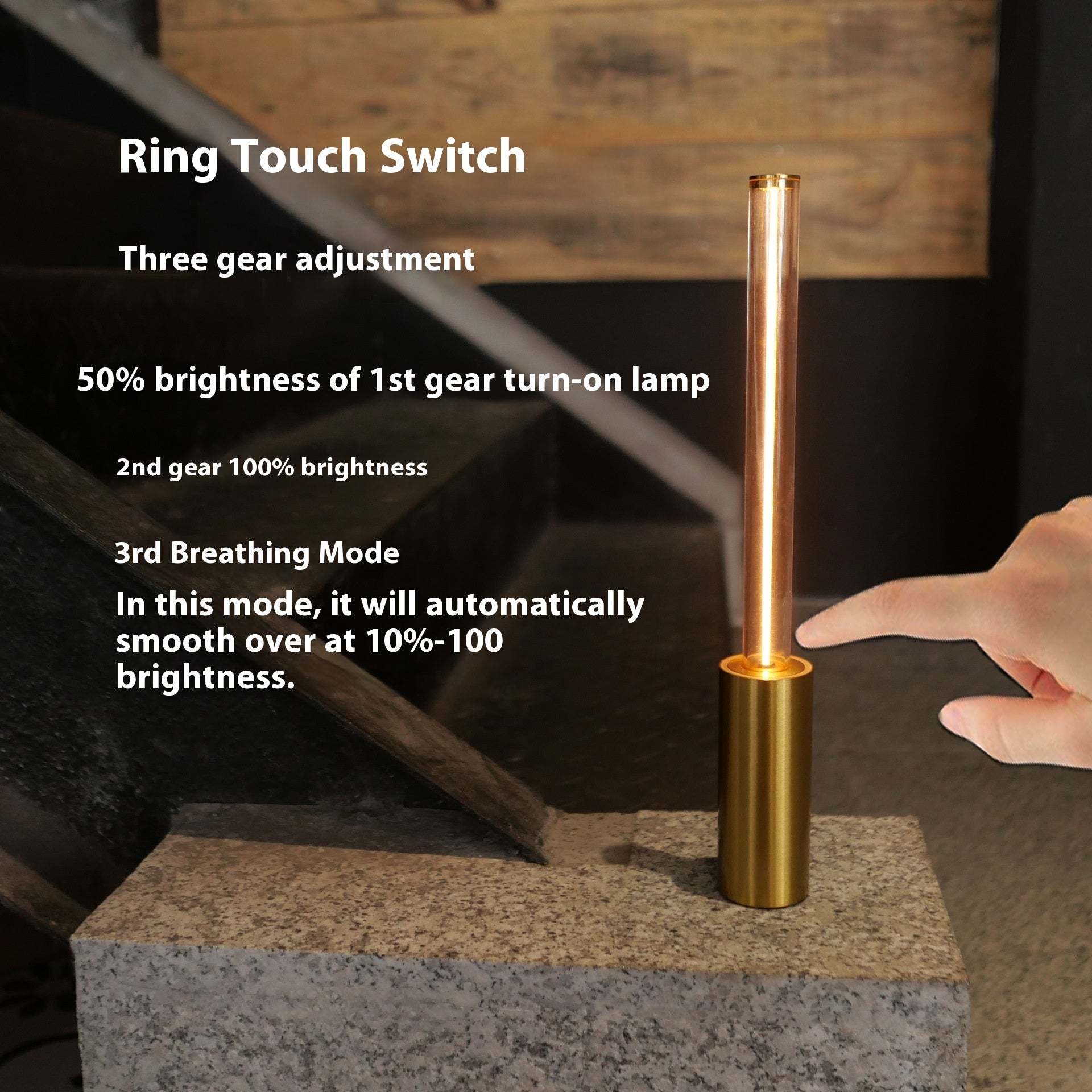 Simple Breathing Ambience Light Rechargeable Night Lamp