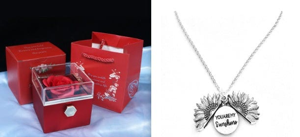Rotating Soap Flower - Creative Rose Jewelry Gift Box for Women