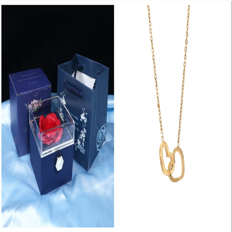 Rotating Soap Flower - Creative Rose Jewelry Gift Box for Women