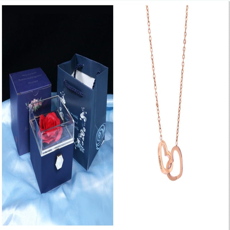 Rotating Soap Flower - Creative Rose Jewelry Gift Box for Women